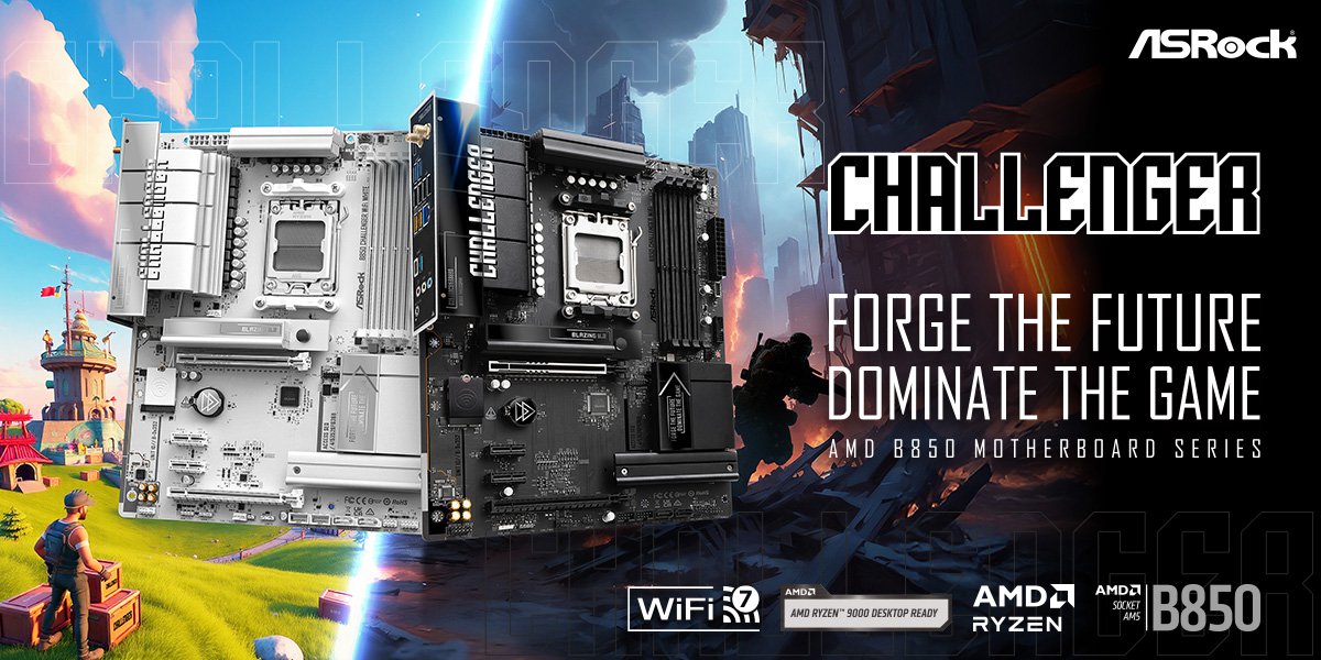 Gestalte die Zukunft, dominiere das Game! ASRock bringt neues Mainboard der B850 Challenger-Serie auf den Markt